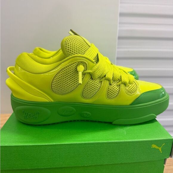 Puma LaMelo Ball LaFrance Amour Slime Shoes Emerald Green 310868-01 Size 11.5 - Picture 3 of 6